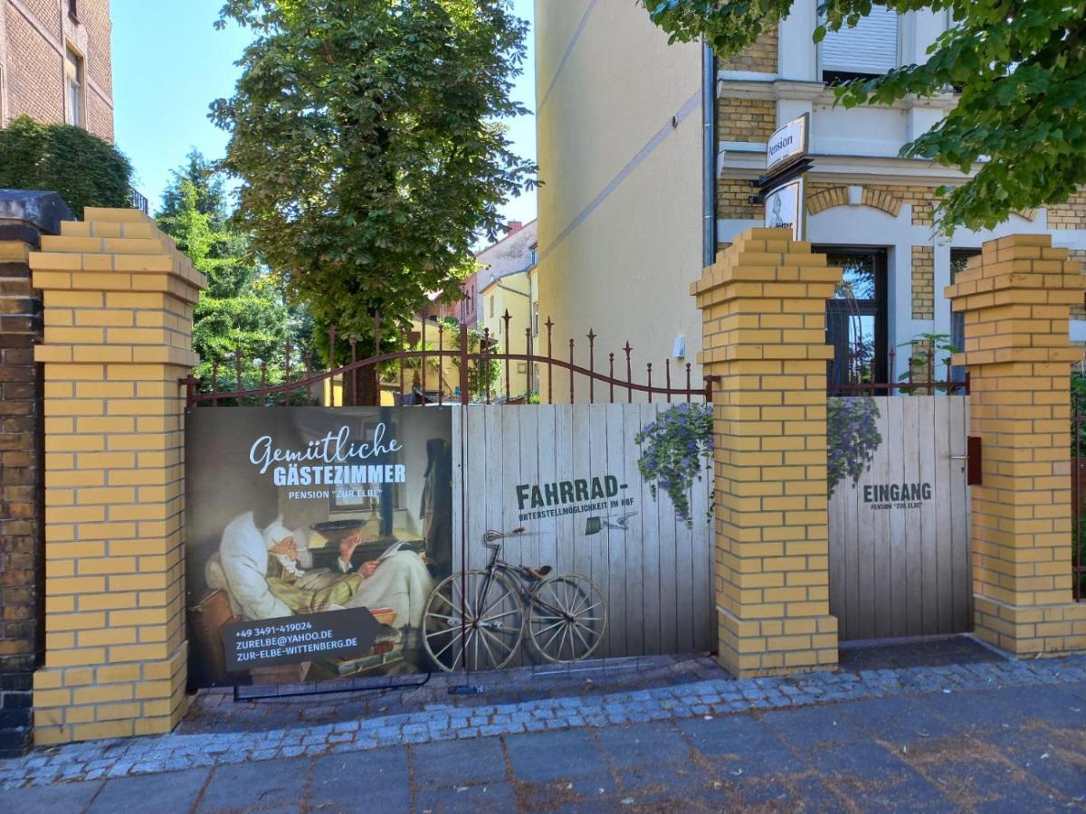 Pension Zur Elbe Wittenberg ภายนอก รูปภาพ
